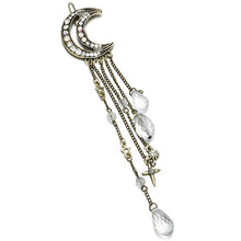 Load image into Gallery viewer, Elegant Long Chain Rhinestone Hair Clip