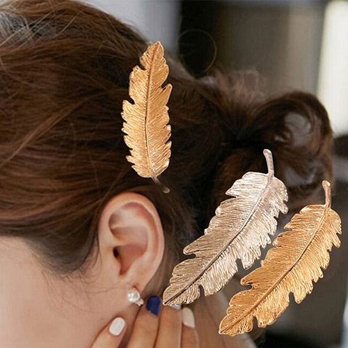 Vintage Style Leaf Hair Clip