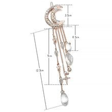Load image into Gallery viewer, Elegant Long Chain Rhinestone Hair Clip