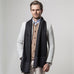 Men's Plaid Cashmere Scarf