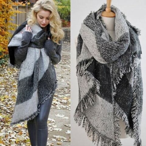 Cashmere Winter Wool Blend Scarf