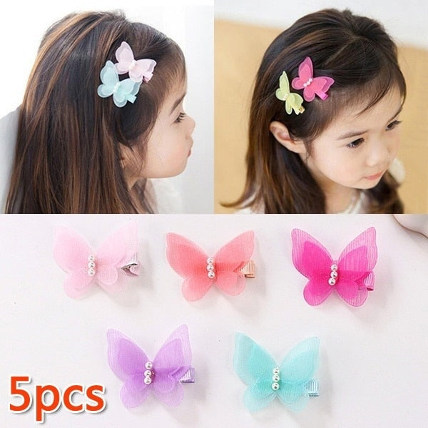 Lovely Butterfly Chiffon Hair Clip