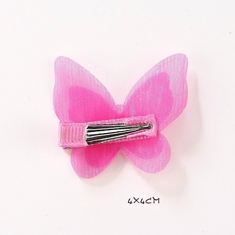 Lovely Butterfly Chiffon Hair Clip