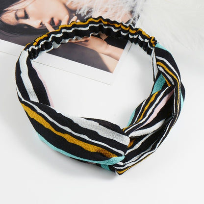 Cross Turban Chiffon Headband