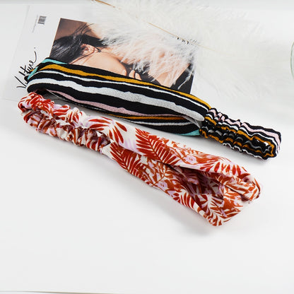 Cross Turban Chiffon Headband