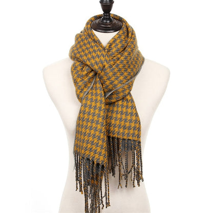 Bandage Plaid Men's Cashmere Scarf