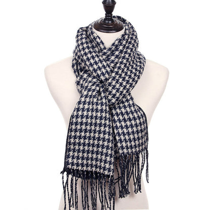 Bandage Plaid Men's Cashmere Scarf