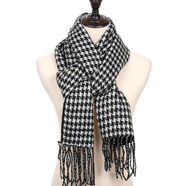 Bandage Plaid Men's Cashmere Scarf