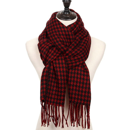 Bandage Plaid Men's Cashmere Scarf