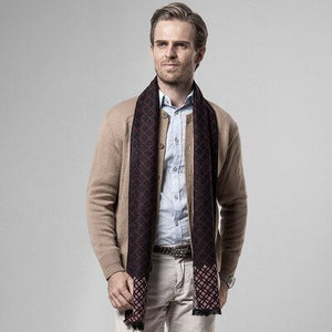 New design plaid scarf for men 180x30cm Cashmere scarf Thicken winter warm scarf Scarves for dad and boyfriend gifts stock