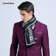Load image into Gallery viewer, New letter luxury brand Business mens Scarf silk Cashmere scarf Shawl good quality winter Warm Scarves Men 180*30 cm