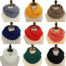 Load image into Gallery viewer, Winter Scarf For Women Men Knitted Warm Scarves Unisex Solid Color O Ring Neck Collar Soft Snood Scarf