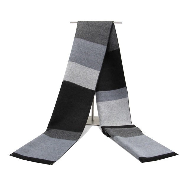 Luxury Brand Men's Winter Plaid Scarf warm women Cashmere shawls Scarves Casual Tassel Scarfs Man Business scarf pashmina