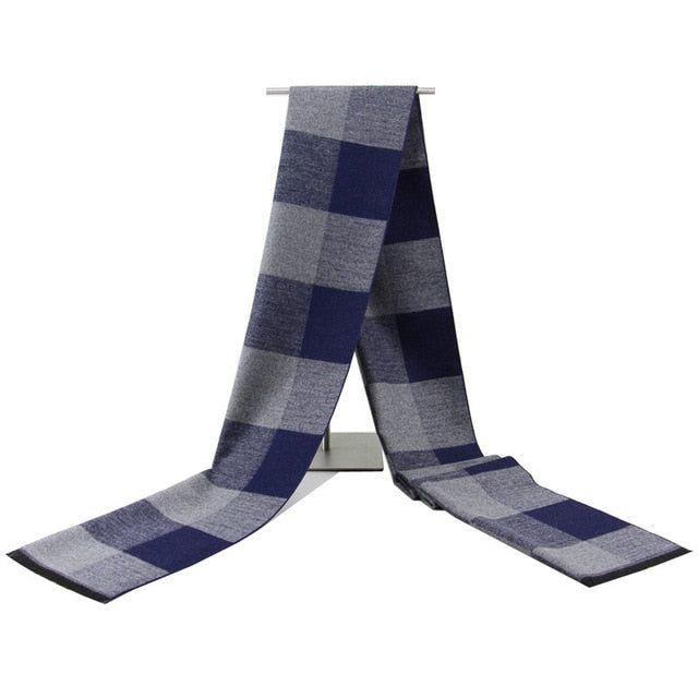 Luxury Brand Men's Winter Plaid Scarf warm women Cashmere shawls Scarves Casual Tassel Scarfs Man Business scarf pashmina