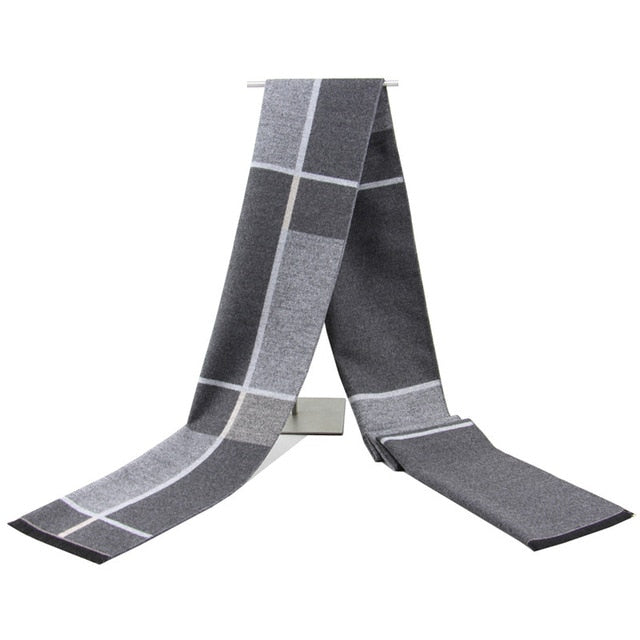 Luxury Brand Men's Winter Plaid Scarf warm women Cashmere shawls Scarves Casual Tassel Scarfs Man Business scarf pashmina