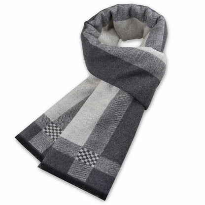 Luxury Brand Men's Winter Plaid Scarf warm women Cashmere shawls Scarves Casual Tassel Scarfs Man Business scarf pashmina