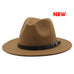 Classic British Fedora Hat Men Women Imitation Woolen Winter Felt Hats Fashion Jazz Hat Chapeau Wholesale