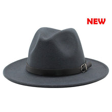 Load image into Gallery viewer, Classic British Fedora Hat Men Women Imitation Woolen Winter Felt Hats Fashion Jazz Hat Chapeau Wholesale