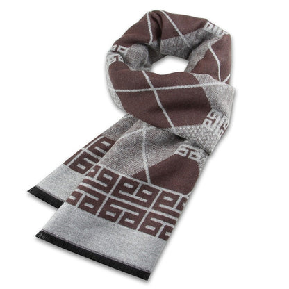 Luxury Brand Men's Winter Plaid Scarf warm women Cashmere shawls Scarves Casual Tassel Scarfs Man Business scarf pashmina