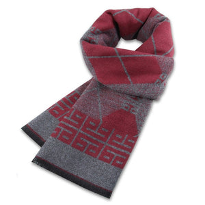 Luxury Brand Men's Winter Plaid Scarf warm women Cashmere shawls Scarves Casual Tassel Scarfs Man Business scarf pashmina