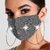 Fashion Shiny Rhinestone Mask Crystal Masquerade Mask Ladies Party Diamond Rhinestone Decoration Mask Women Jewelry