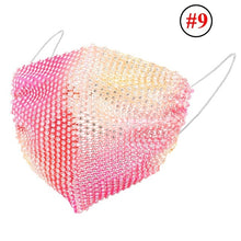 Load image into Gallery viewer, Rhinestone Mask Women Diamond Crytal Decoration Jewelry Facemask Fashion Sexy Glitter Mesh Net Party Show Mouth Mask For Wedding