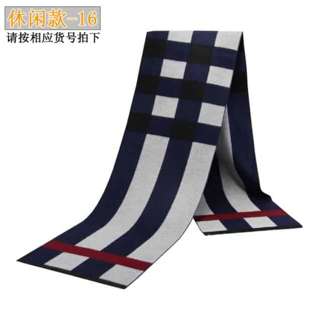 RUNMEIFA 2021 Classic Autumn & Winter Warm Plaid Man Scarf Cashmere Wool Panama Soft Striped Long Scarf High Quality 40 Colors