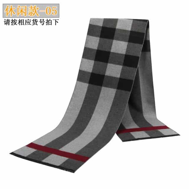 RUNMEIFA 2021 Classic Autumn & Winter Warm Plaid Man Scarf Cashmere Wool Panama Soft Striped Long Scarf High Quality 40 Colors