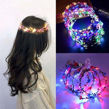 Load image into Gallery viewer, Flower Headband With LED Light