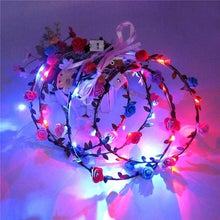 Load image into Gallery viewer, Flower Headband With LED Light