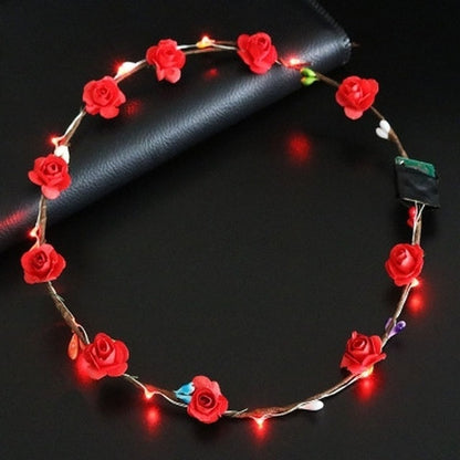 Flower Headband With LED Light