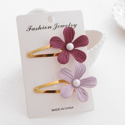 Kids Pearl Flower Hair Clip